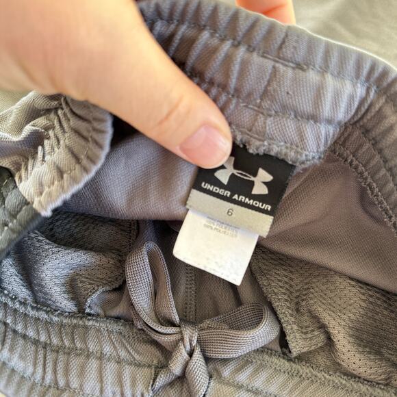 Under Armour Boys Gray Athletic Pants Size 6 - Picture 3 of 7